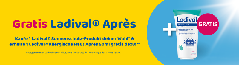Ladival Sonnenschutz-Spray und gratis Après-Pflege-Gel im Set.